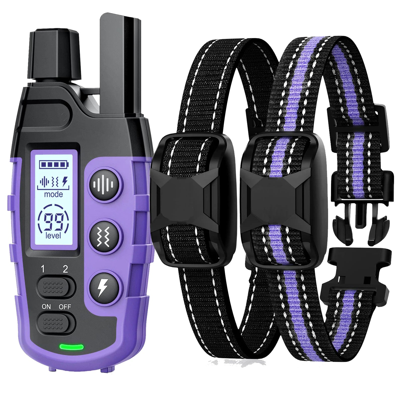 3300Ft Electric Dog Training Collar with Remote – Waterproof Shock & Vibration Behavior Trainer for Dogs 5–120 lbs