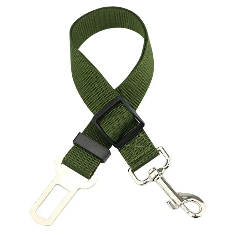 Adjustable Pet Car Seat Belt – Safety Harness Clip for Dogs & Cats in Vehicles