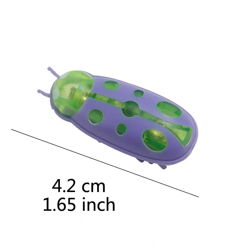 Funny Electric Bugs Catnip Toy – Battery-Operated Mini Robot Insect with Vibration for Cats