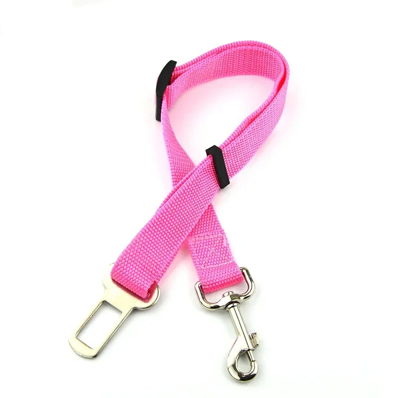 Adjustable Pet Car Seat Belt – Safety Harness Clip for Dogs & Cats in Vehicles