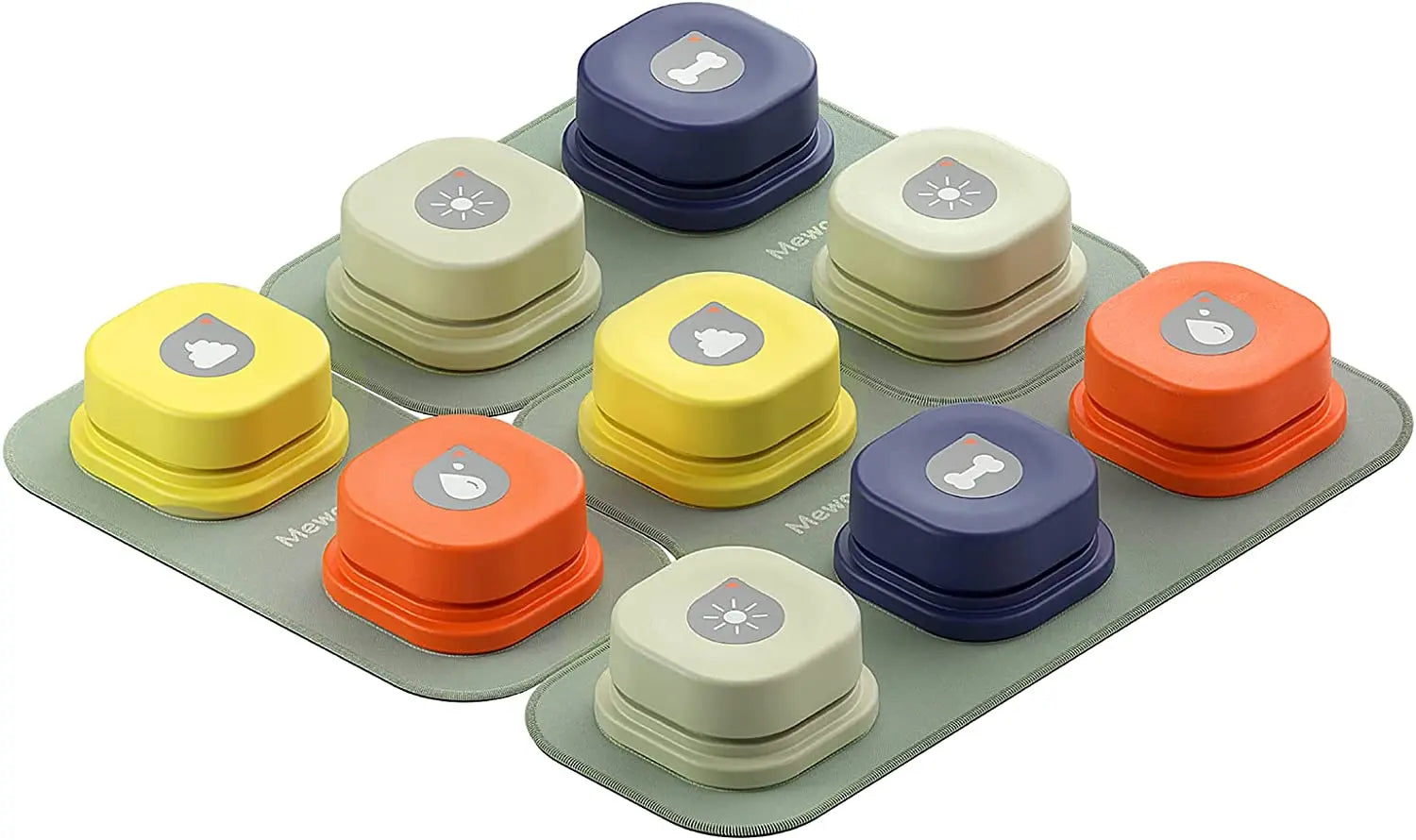 MEWOOFUN Dog Button Record – Interactive Talking Pet Communication Toy with Pad & Stickers