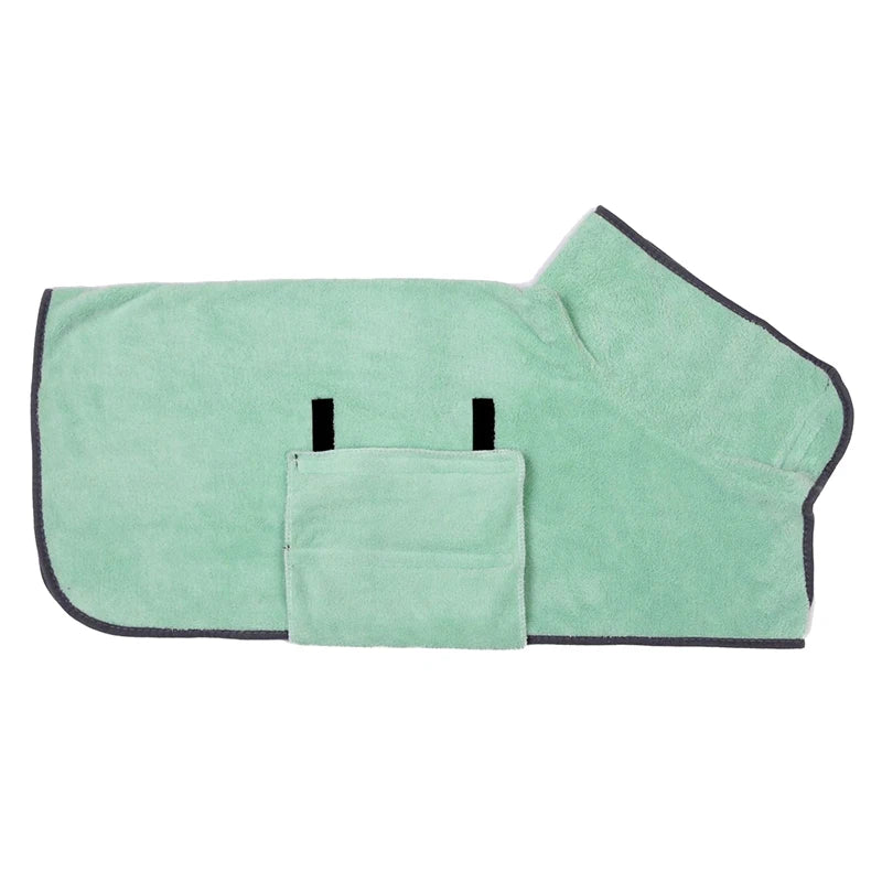 Quick-Dry Dog Bathrobe – Soft, Absorbent Towel Robe for Small to Large Dogs