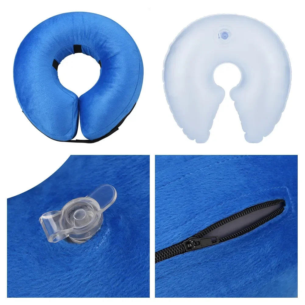 Inflatable Dog Recovery Collar – Soft Protective Cone for Dogs & Cats