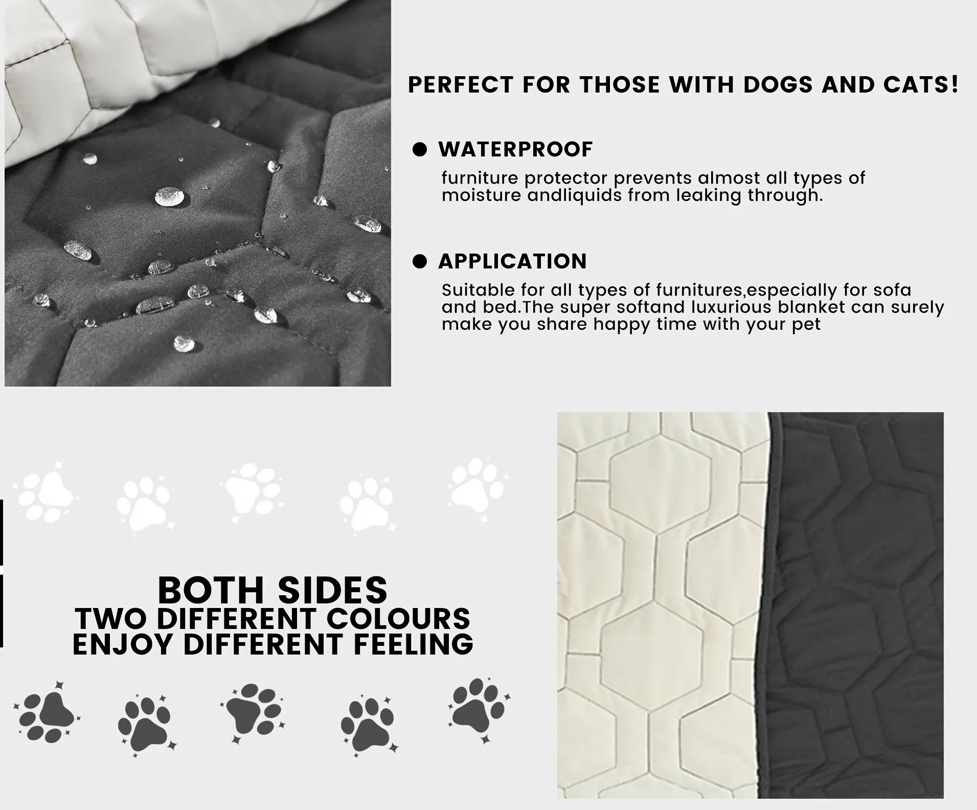 1PC Dog Bed Cover & Pet Blanket β Waterproof Sofa Mat & Car Protector for Dogs and Cats