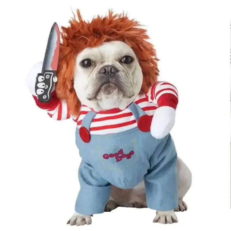 Halloween Dagger Costume – Funny Knife-Holding Outfit for Dogs & Cats