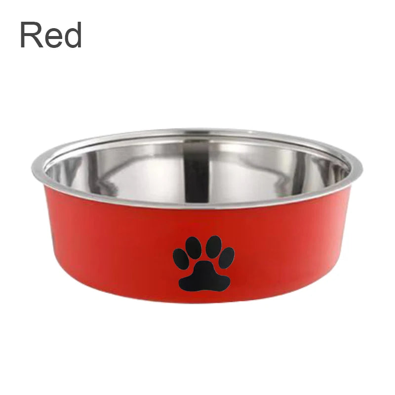 Non-Slip Stainless Steel Pet Bowl – Feeding & Water Dish for Small Dogs & Cats
