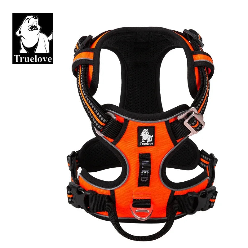 Truelove Reflective No-Pull Dog Harness – Adjustable Safety Vest for Medium & Large Dogs