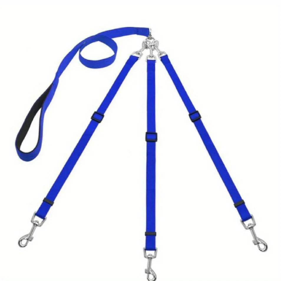 3-in-1 Durable Nylon Dog Leash – Outdoor Walking, Car Travel & Hiking Leash with Padded Handle