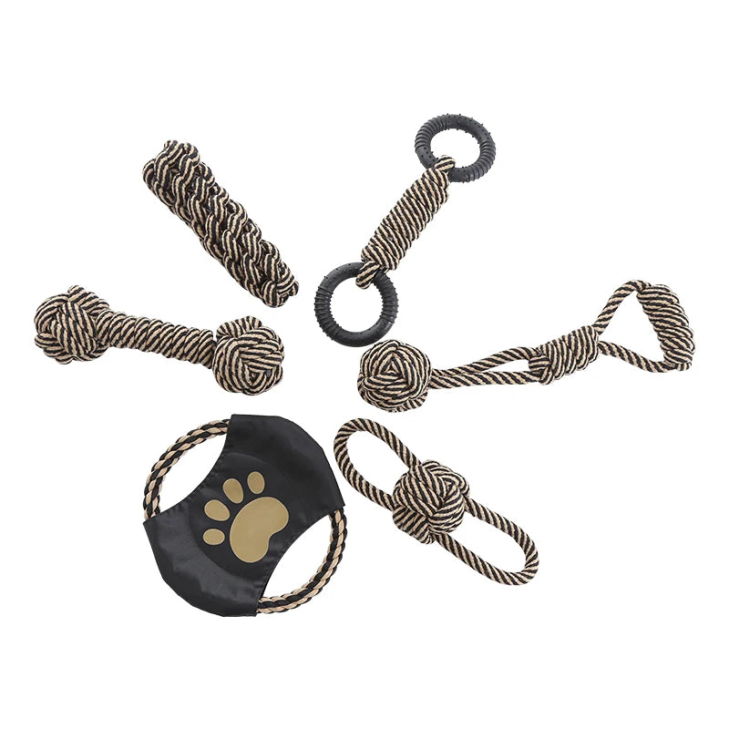 Cotton Rope Dog Toy – Interactive Chew & Training Rope for Small and Medium Dogs