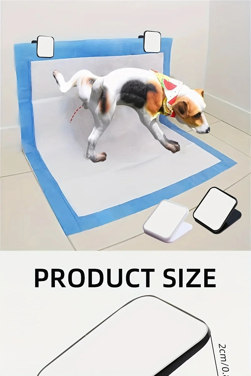 3-Pack Wall-Mounted Dog Pee Pad Clips – Stickable Holders for Training Pads