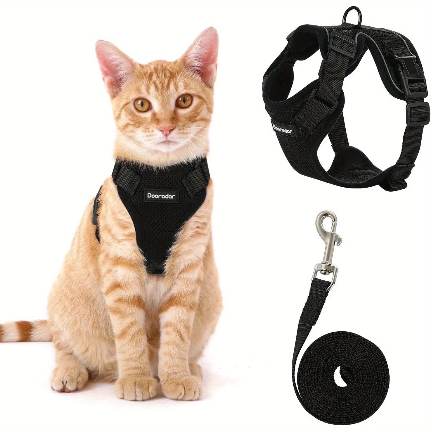 Adjustable Non-Slip Cat Leash and Vest – Pet Chest Harness for Secure Walking