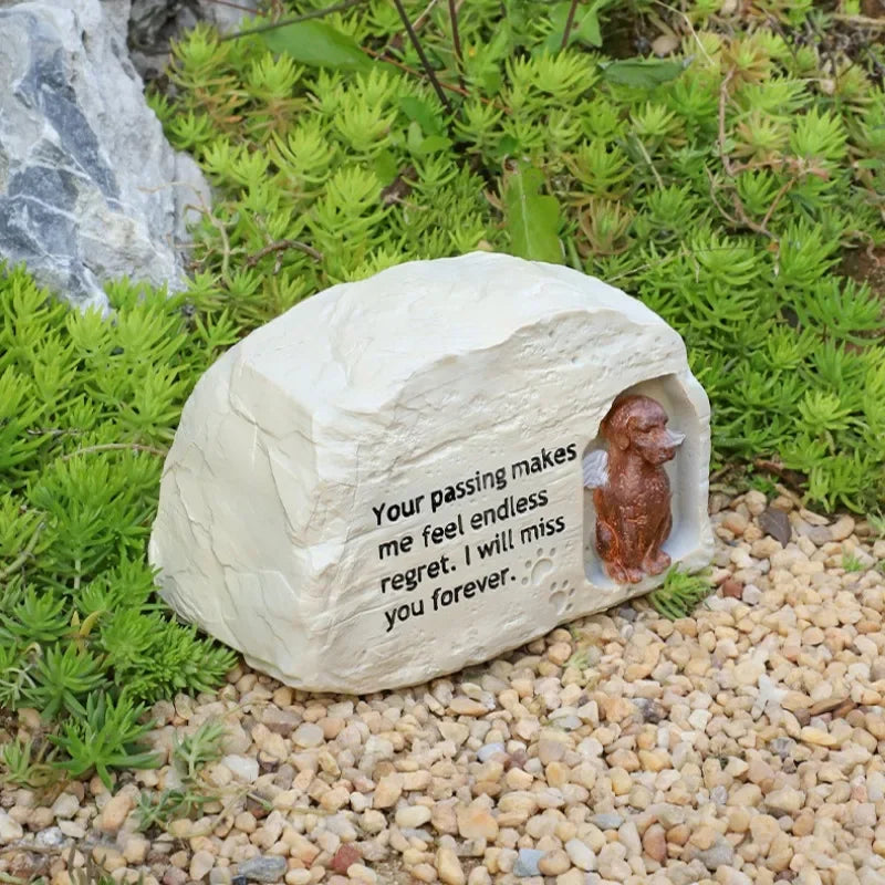 Resin Pet Urn – Sealed Moisture-Proof Memorial Box for Dog & Cat Hair, Ashes, or Keepsakes