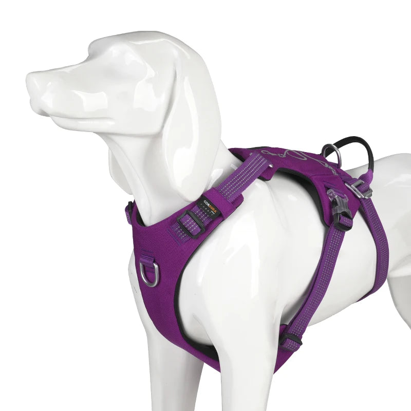 TRUELOVE Escape-Proof Tactical Dog Harness – Training Vest with Zipper Pocket & Control Handle
