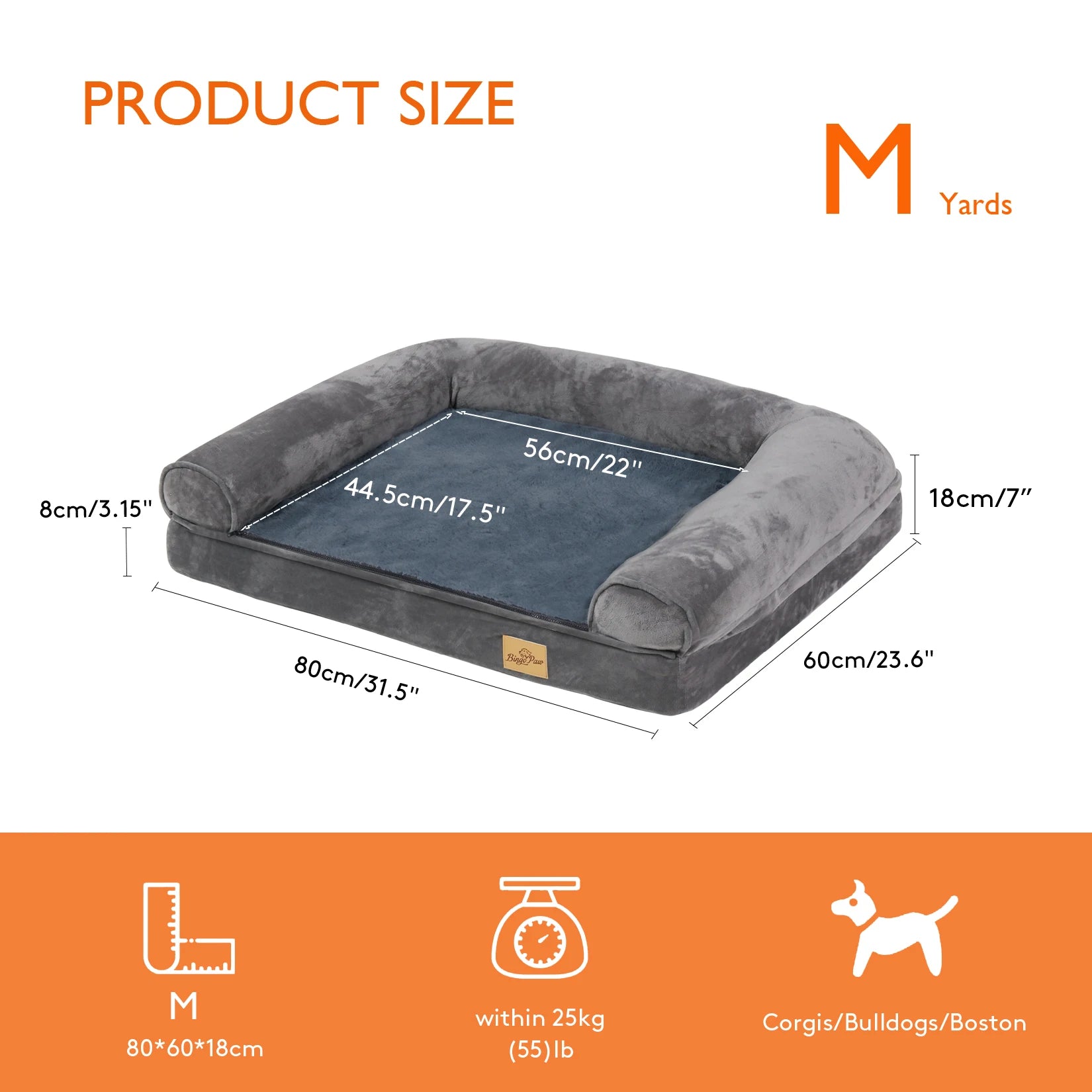 Extra Large Orthopedic Dog Bed – Washable Cover & Supportive Foam Mattress