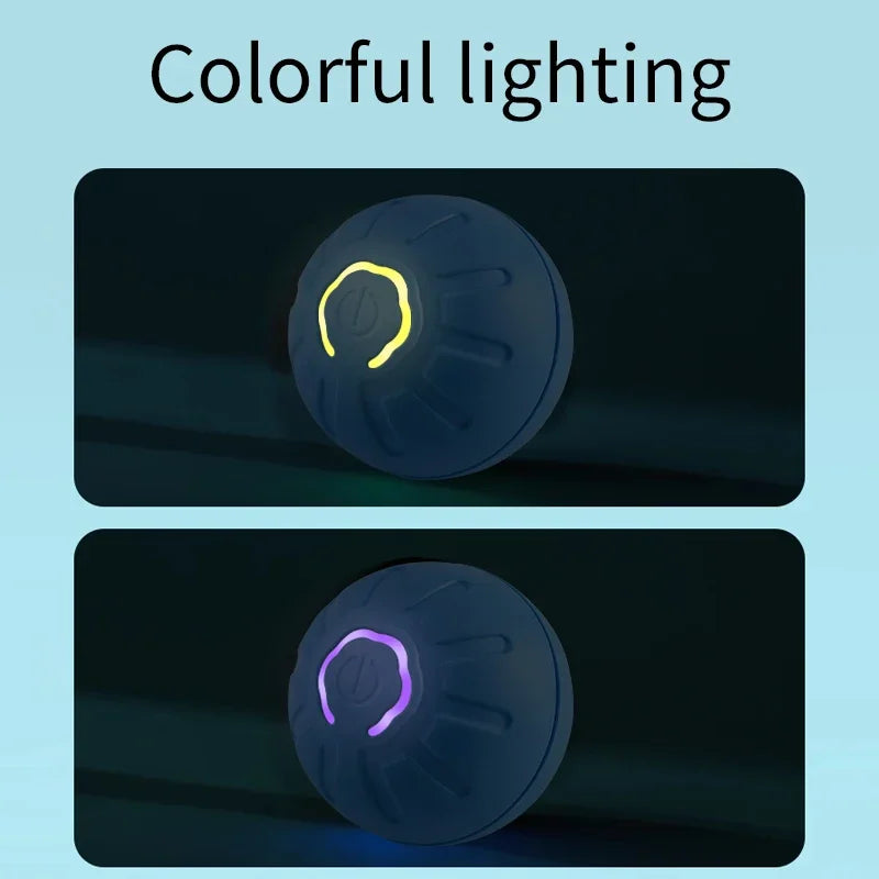 Smart Electronic Interactive Pet Toy Ball – USB Rechargeable Moving, Jumping & Bouncing Ball for Dogs & Cats
