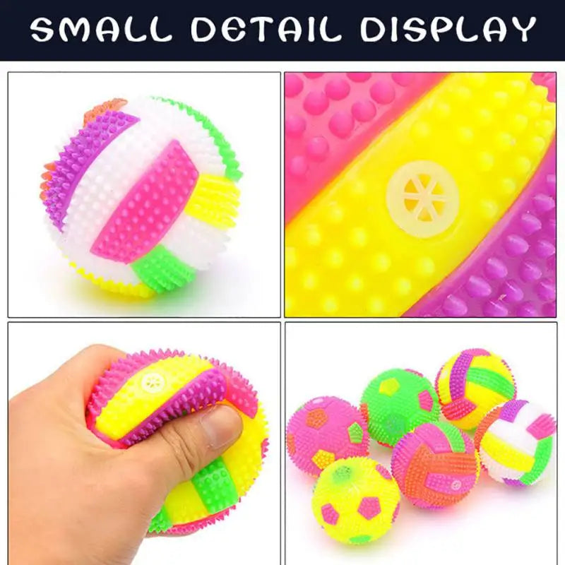 LED Glowing Dog Ball – Bouncy Chew Toy for Puppies, Small Dogs & Cats