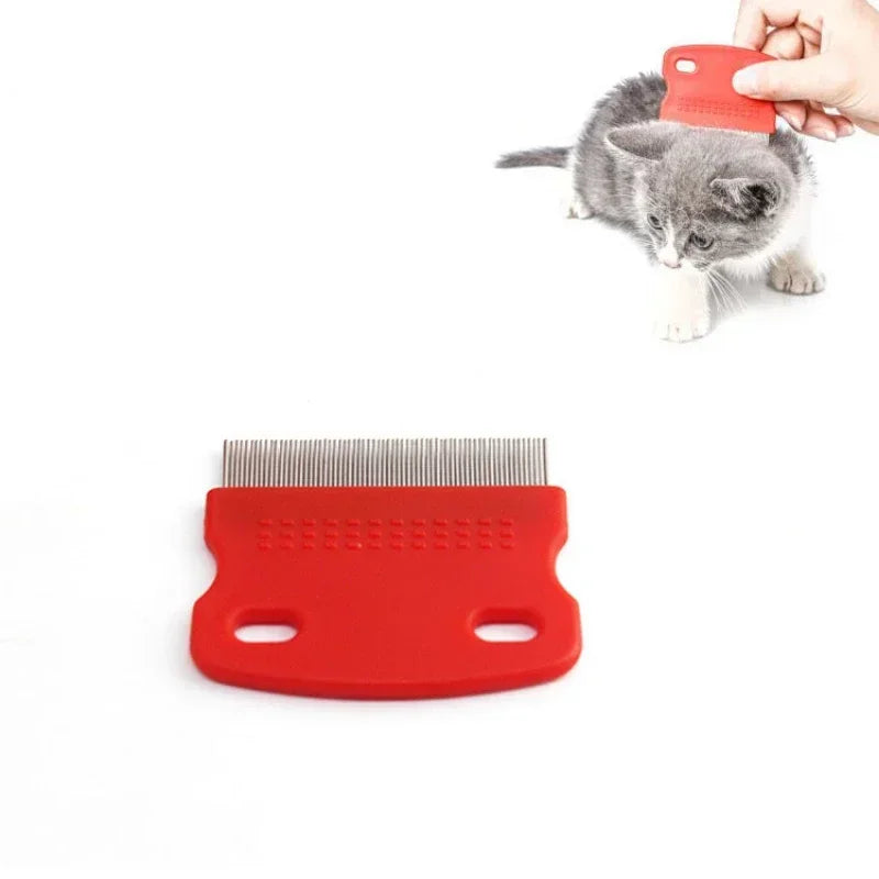 Stainless Steel Pet Grooming Comb – Flea & Fur Removal Brush for Dogs, Cats & Small Pets