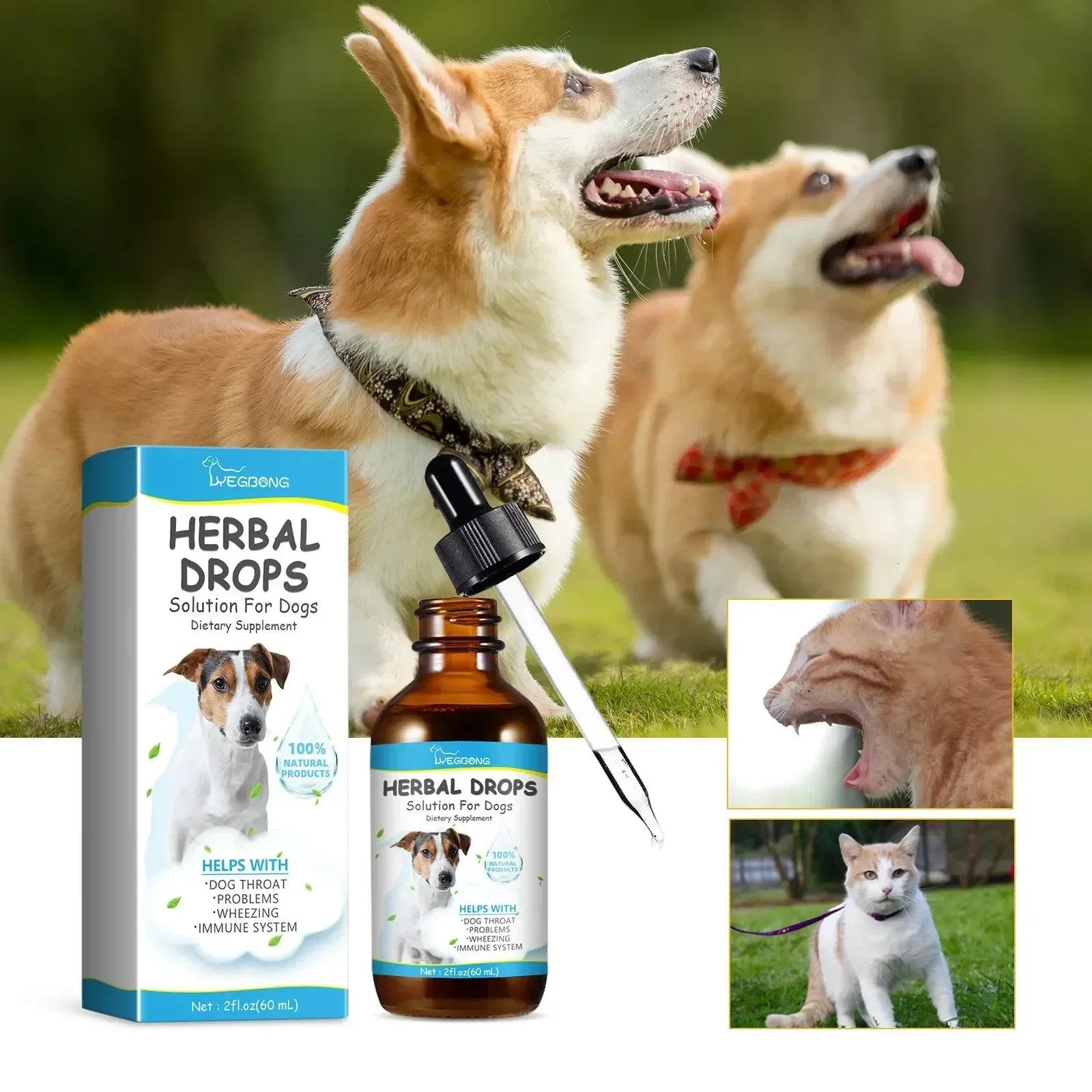 Herbal Pet Cough Drops – Soothing Relief for Dogs & Cats, Supports Throat Health & Immunity