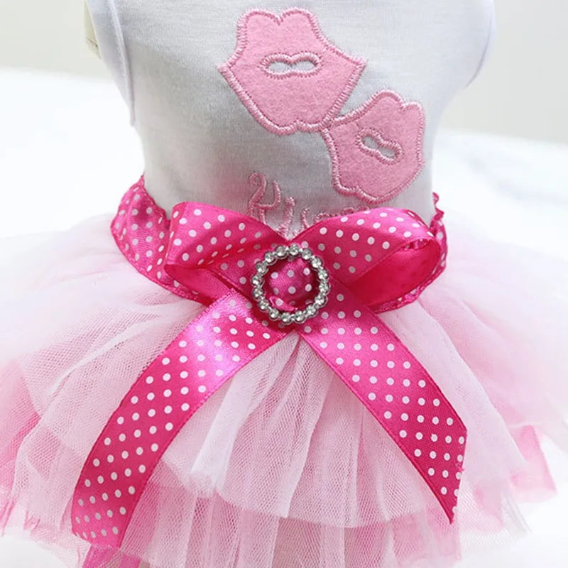 Princess Dog Dress – Lace Tutu Outfit for Small Dogs, Chihuahua & Puppy Apparel
