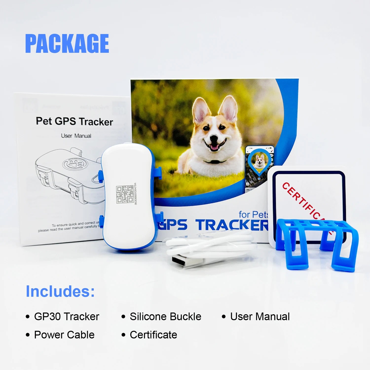 4G GPS Tracker for Dogs & Cats – Waterproof Smart Pet Locator with App, Live Tracking, Light & Sound Alerts (Subscription Required)