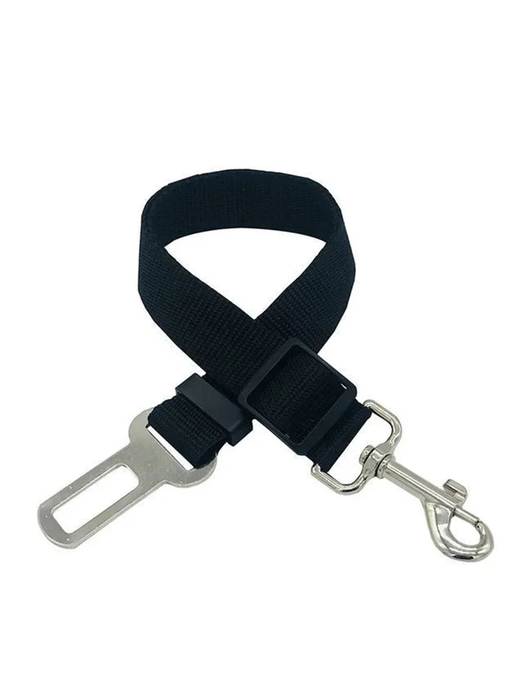 Adjustable Pet Car Safety Seat Belt – Dog Traction Rope for Vehicle Travel