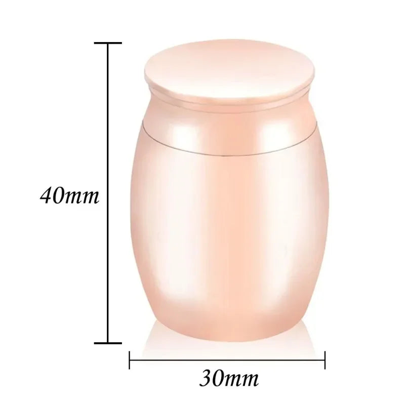 Metal Pet Urn – Decorative Keepsake Urn for Dog, Cat & Bird Ashes, Portable Memorial Cremation Urn