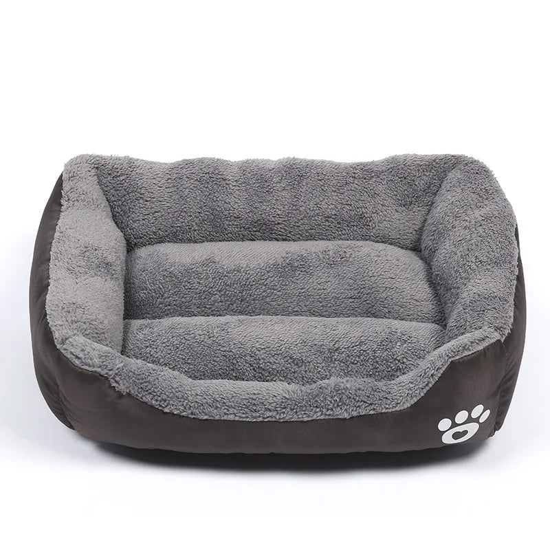 4 Styles Plush Pet Sofa Bed – Removable Washable Cover & Waterproof Upholstery for Dogs & Cats (All Seasons)