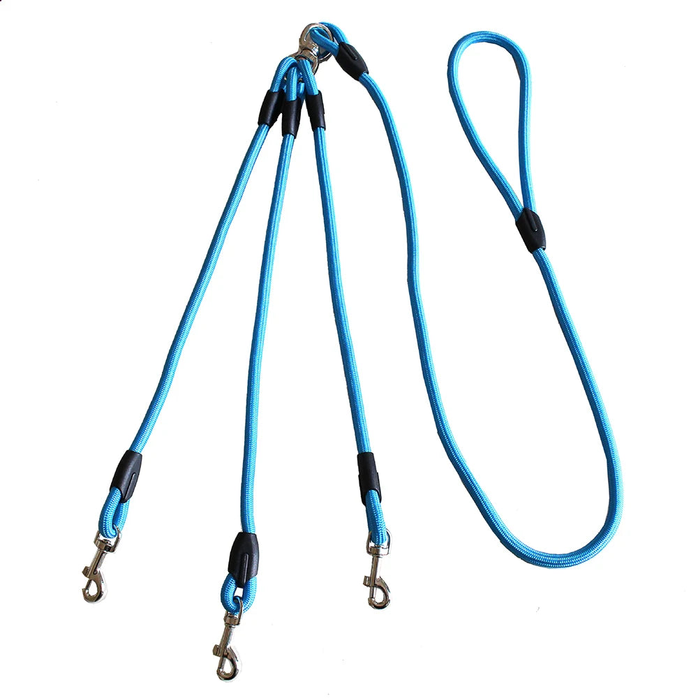 No-Tangle Triple Dog Leash Coupler – 3-Way Splitter for Small Dogs