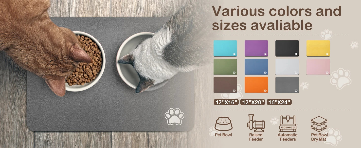 Absorbent Pet Feeding Mat – Quick-Dry Placemat for Dogs & Cats