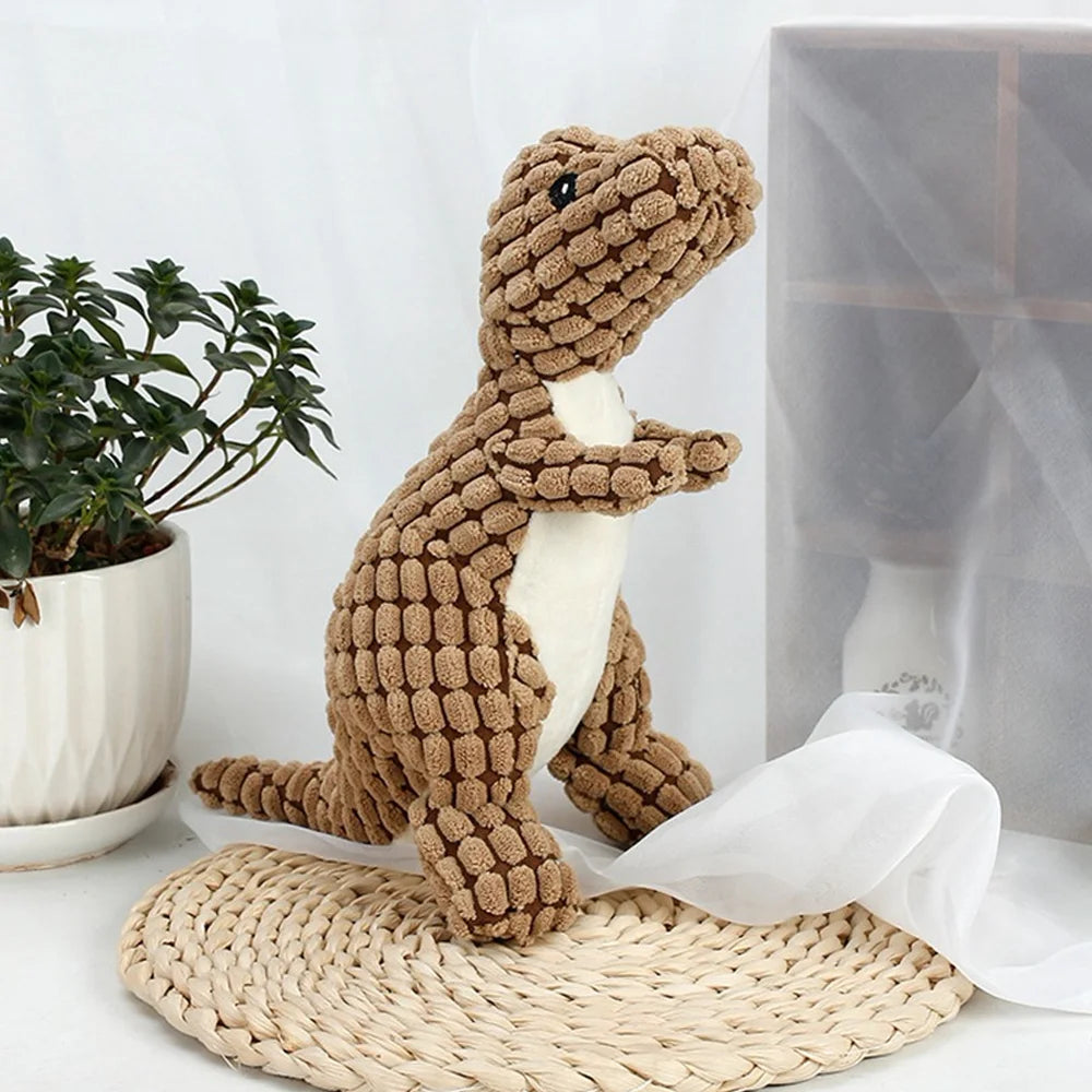 Plush Dinosaur Toy for Cats & Small Dogs – Interactive Chew Toy for Gentle Play & Comfort