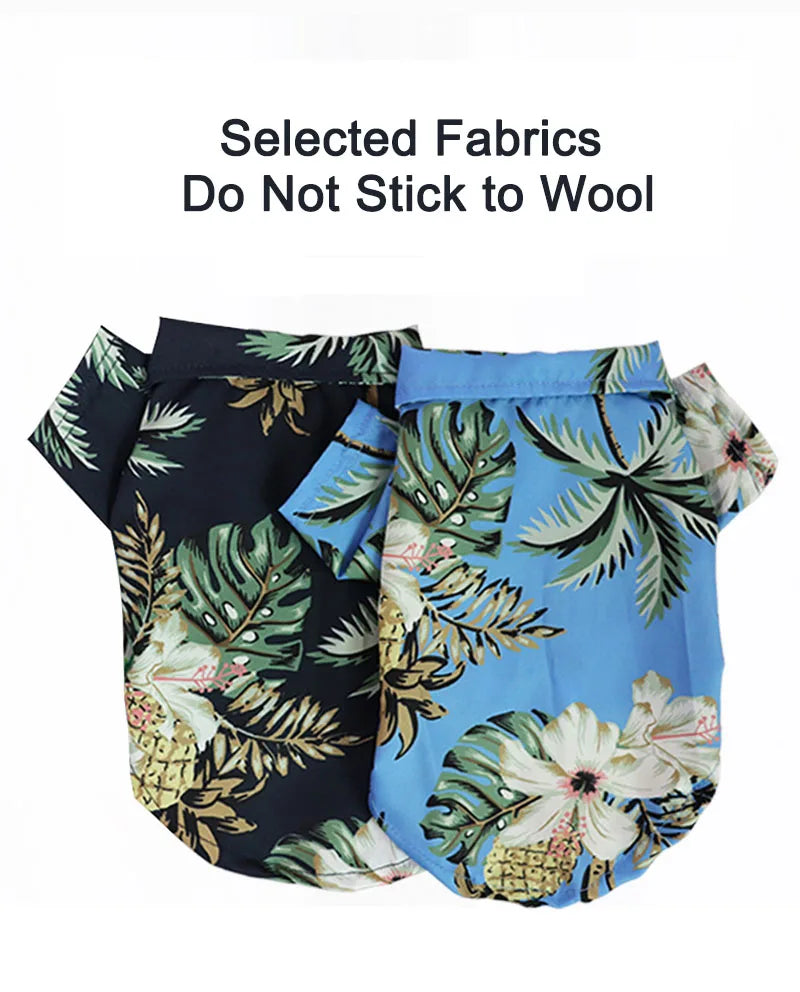 Hawaiian Style Dog Shirt – Tropical T-Shirt Vest for Small & Medium Dogs