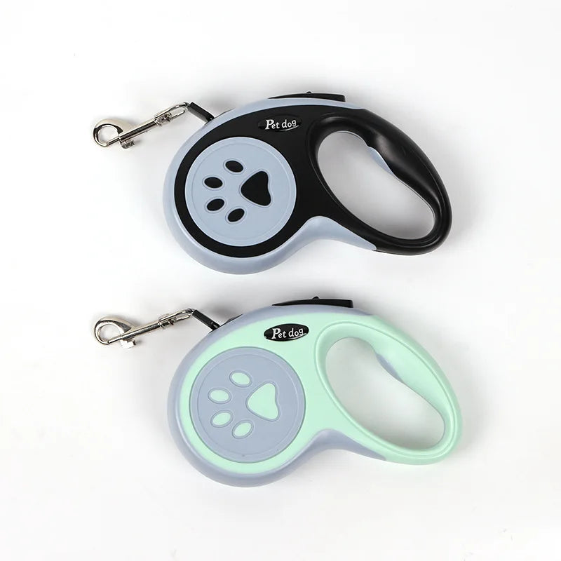 3m / 5m Nylon Retractable Dog Leash – Automatic Durable Cat & Puppy Lead for Walking, Running & Training with Anti-Tangle Design