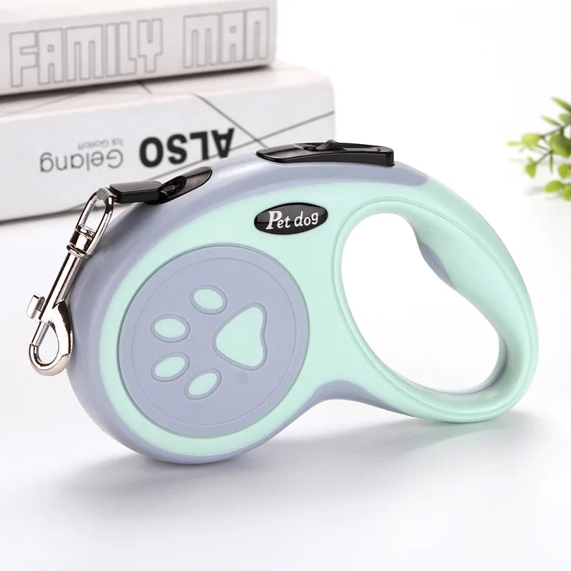 3m / 5m Nylon Retractable Dog Leash – Automatic Durable Cat & Puppy Lead for Walking, Running & Training with Anti-Tangle Design