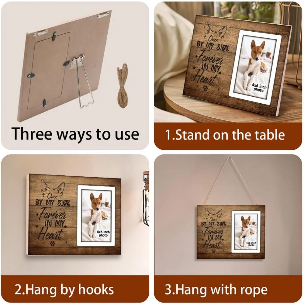 Dog Memorial Picture Frame – Pet Loss Sympathy Gift & Keepsake Tribute for Dogs