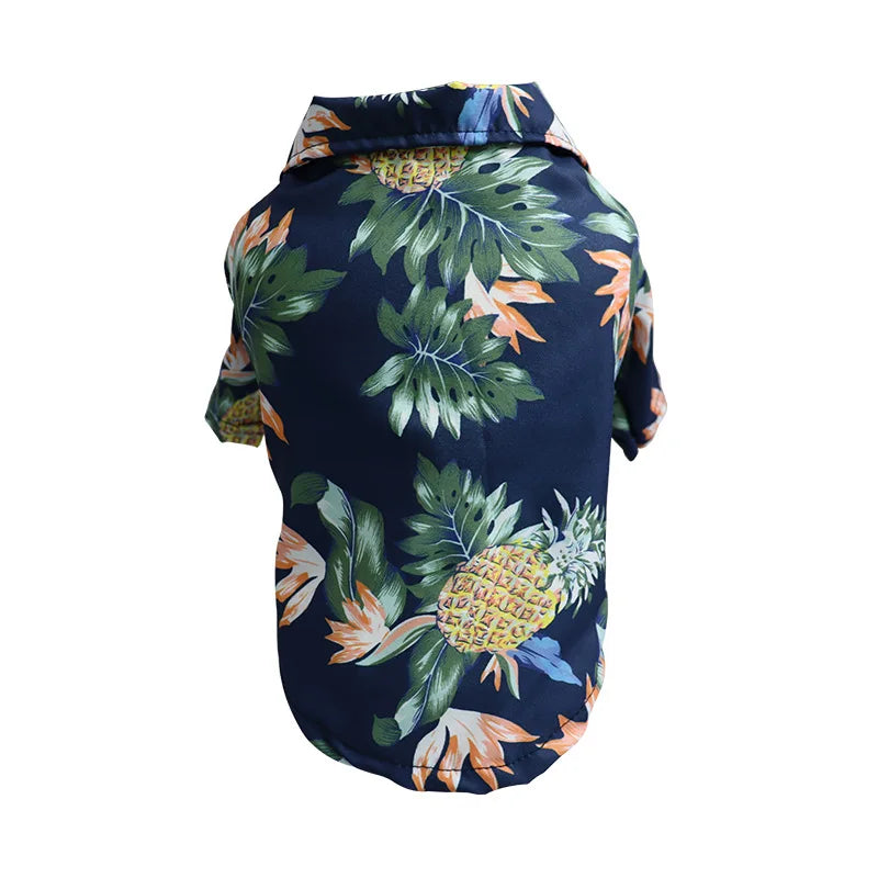 Hawaiian Style Dog Shirt – Tropical T-Shirt Vest for Small & Medium Dogs