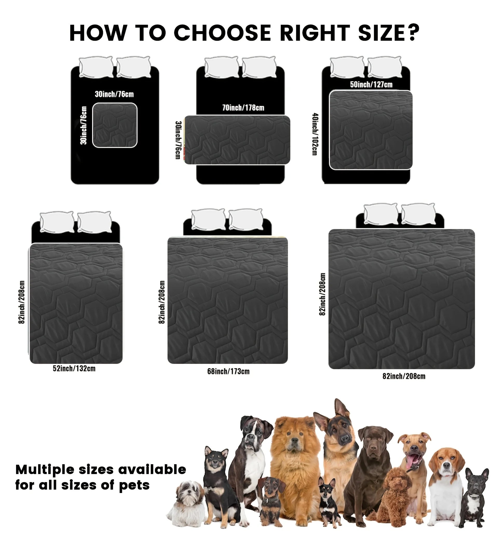 1PC Dog Bed Cover & Pet Blanket β Waterproof Sofa Mat & Car Protector for Dogs and Cats