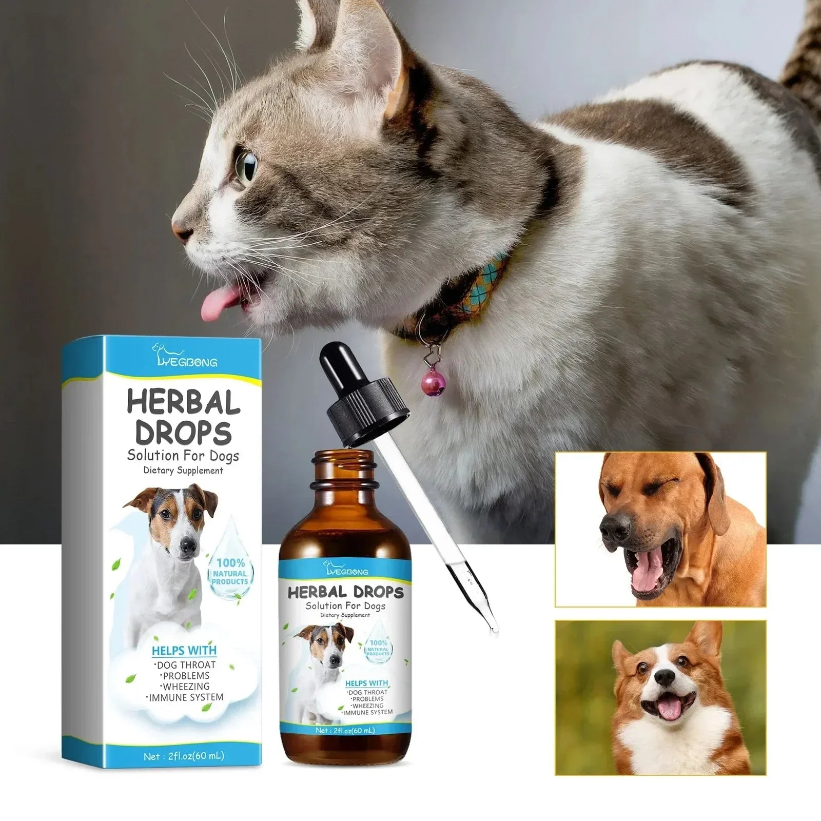 Herbal Pet Cough Drops – Soothing Relief for Dogs & Cats, Supports Throat Health & Immunity