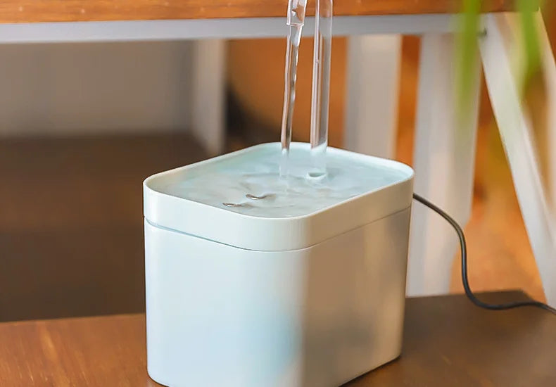 Ultra-Quiet Cat Water Fountain – 1.5L Automatic Pet Water Dispenser with Filter & Burnout Prevention Pump
