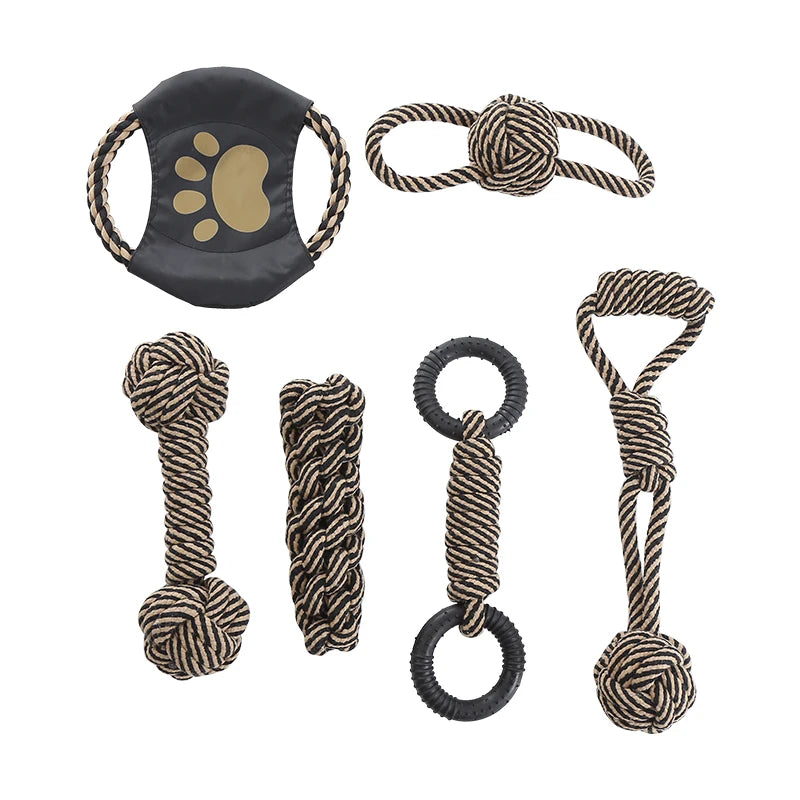 Cotton Rope Dog Toy – Interactive Chew & Training Rope for Small and Medium Dogs