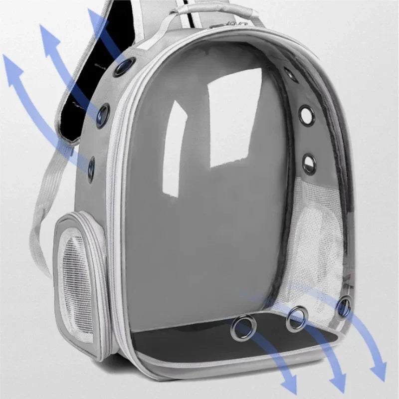 Space Capsule Cat Backpack – Transparent Breathable Pet Travel Bag (2025 Model)