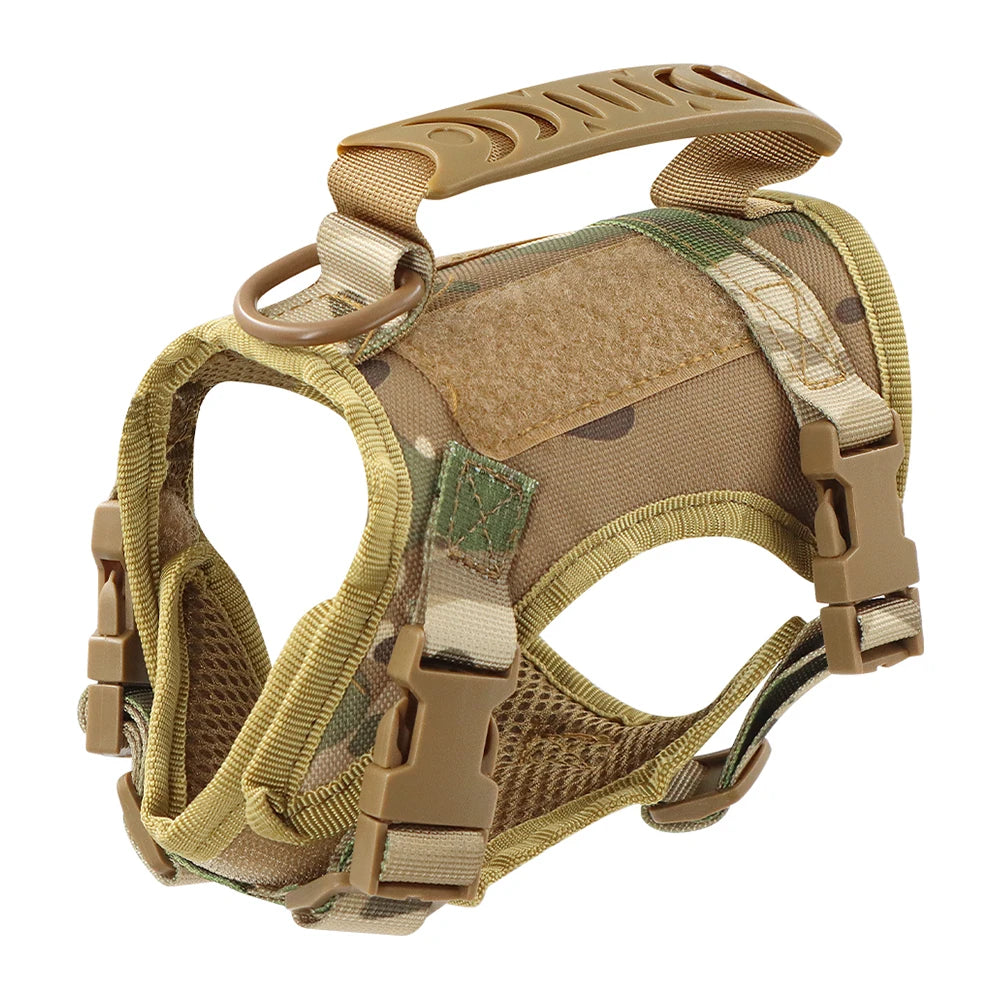 Tactical Cat Harness and Leash Set – Adjustable Vest with 9 Patches for Small Dogs and Cats