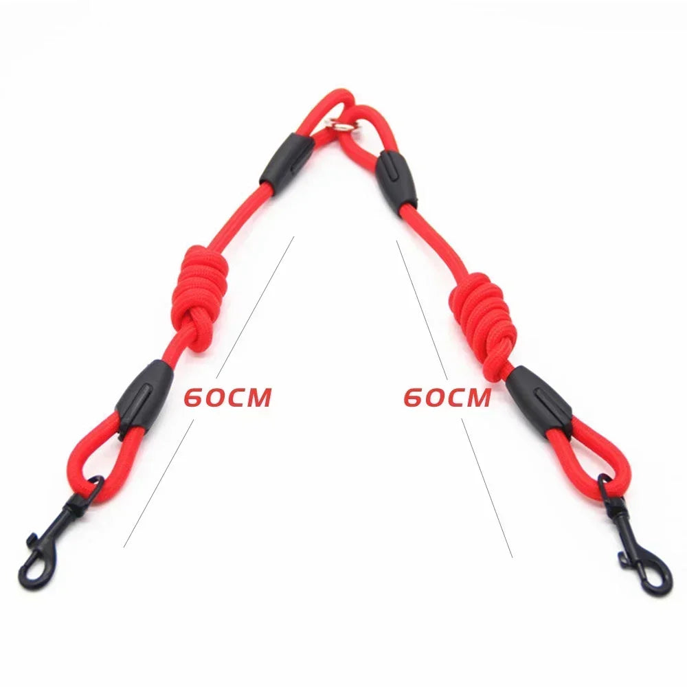 Double Dog Leash Coupler – No-Tangle Nylon Lead for Small Dogs Like Chihuahuas