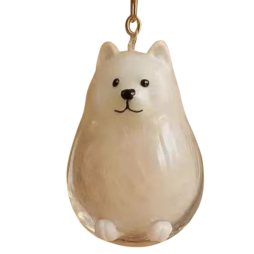 Dog Fur Keepsake Capsule Keychain – Transparent Memorial Charm Pendant for Pet Hair Storage & Remembrance Gifts