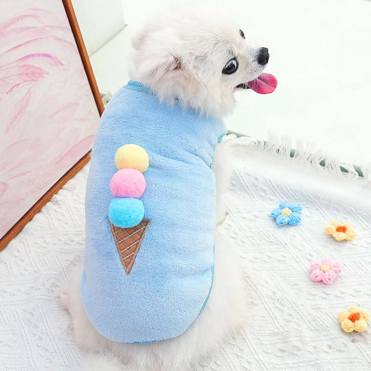 Soft Fleece Winter Dog Coat – Warm Jacket for Small & Medium Dogs and Cats