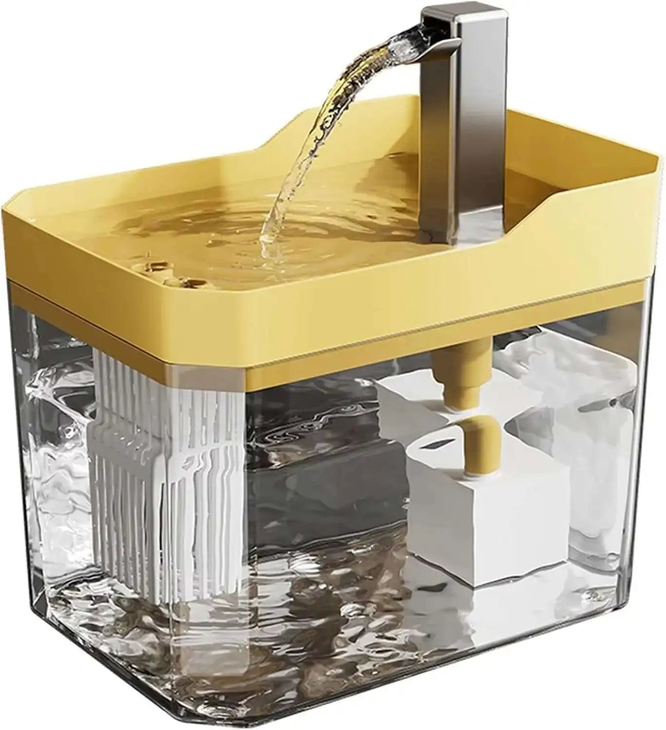 Cat Automatic Water Dispenser – Silent Drinking Fountain with Circulating Pump & Filter, Removable Bowl