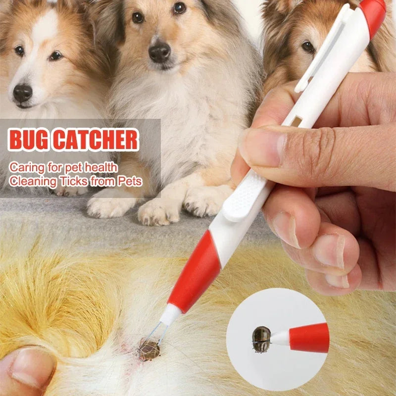 Pet Tick & Flea Remover Pen – Anti-Parasite Tool for Dogs, Cats & Small Animals