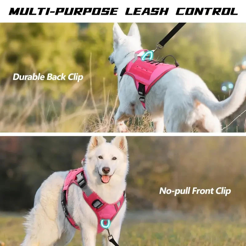 𦴠Adjustable No-Pull Tactical Dog Harness β Military-Grade Vest for Large Dogs