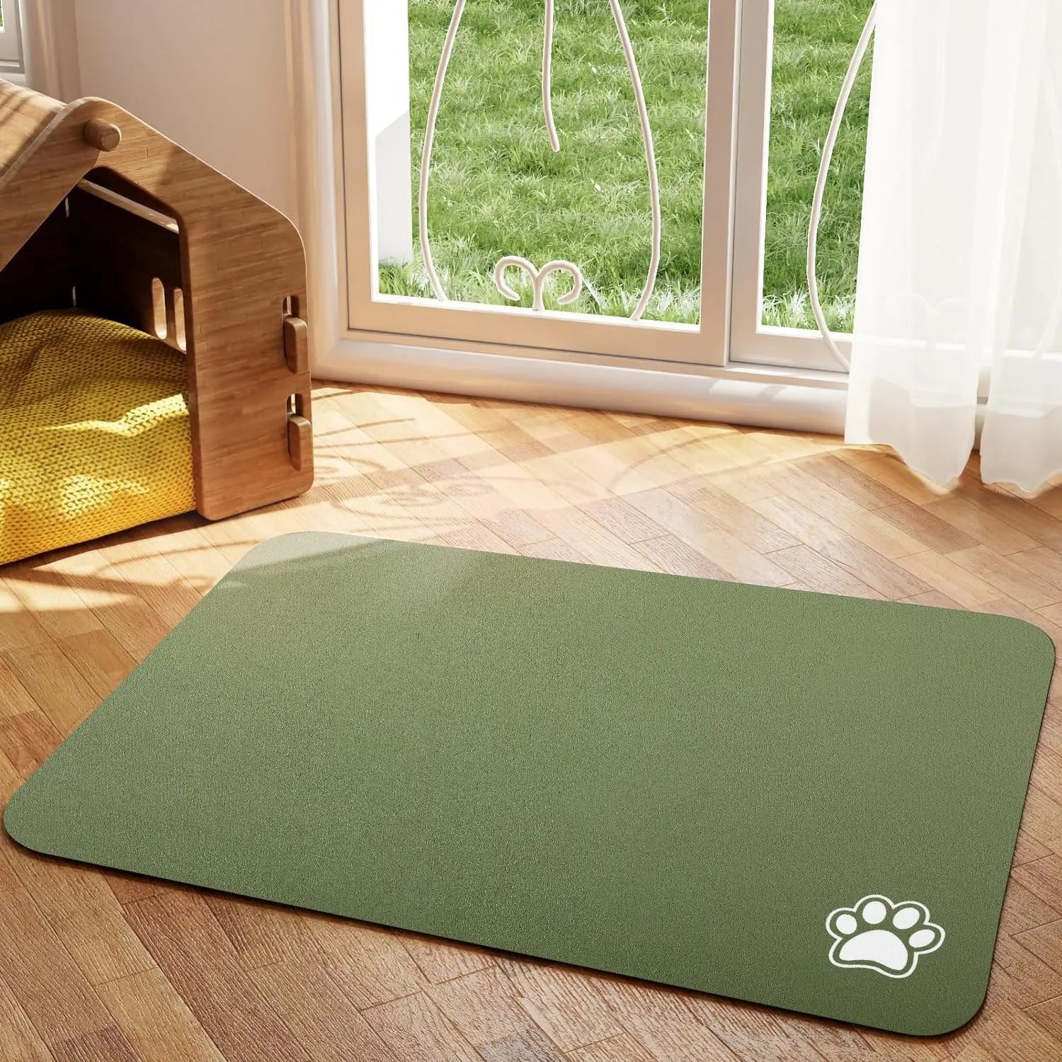 Absorbent Pet Feeding Mat – Quick-Dry Placemat for Dogs & Cats