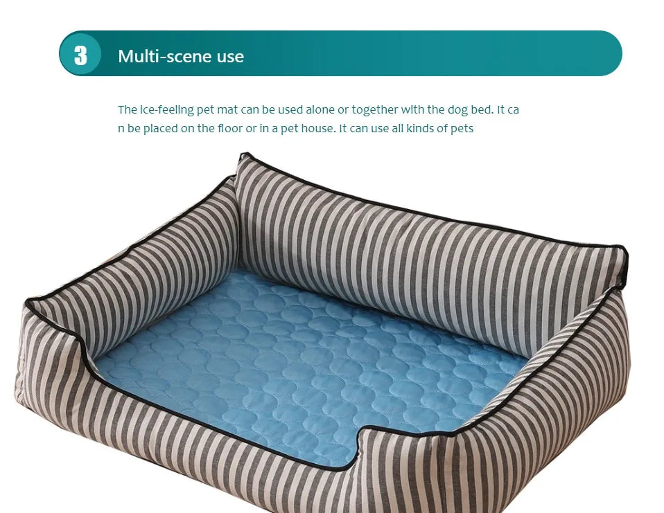 Dog Cooling Mat – Extra Large Summer Pet Cooling Pad for Dogs & Cats, Breathable and Durable Cold Gel Mat for Hot Weather