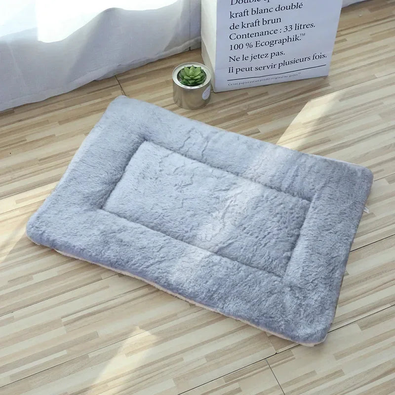 Double-Sided Plush Pet Mat β Reversible Sleeping Bed Cushion for Cats & Small Dogs